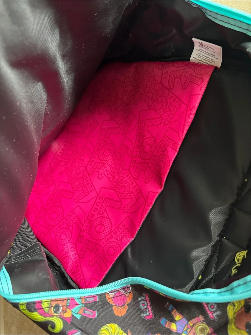 L.O.L. Surprise! Pink, Yellow & Aqua Sequin Backpack with Character Lunch Bag
